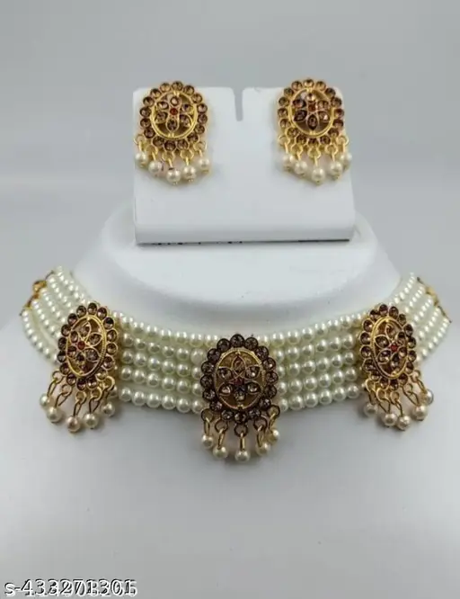 Traditional Wear Gold Plated Fancy Choker For Women And Girl