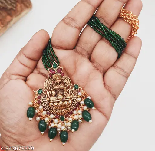 Trending Adjustable Glittering short Temple Jewellery 