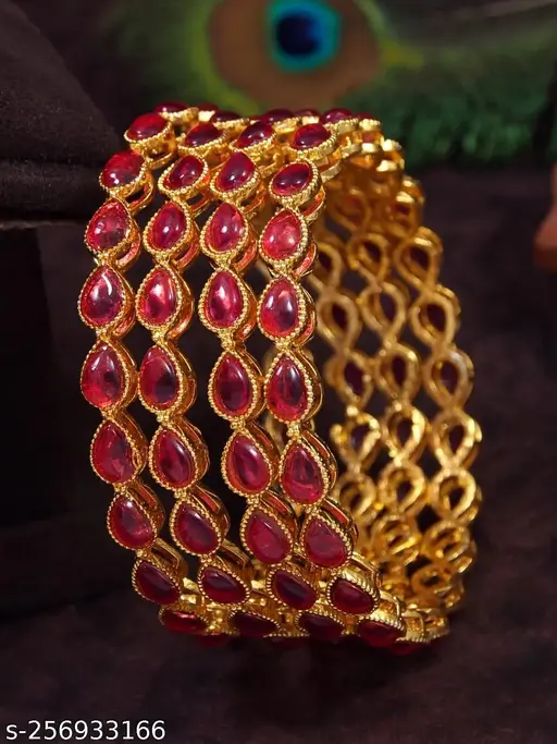 Orna kundan Bangle set