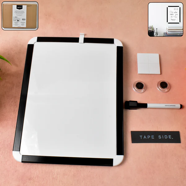 Magnetic White Board, Small Dry-Erase Board (21.6×28 Cm / 1 Set)