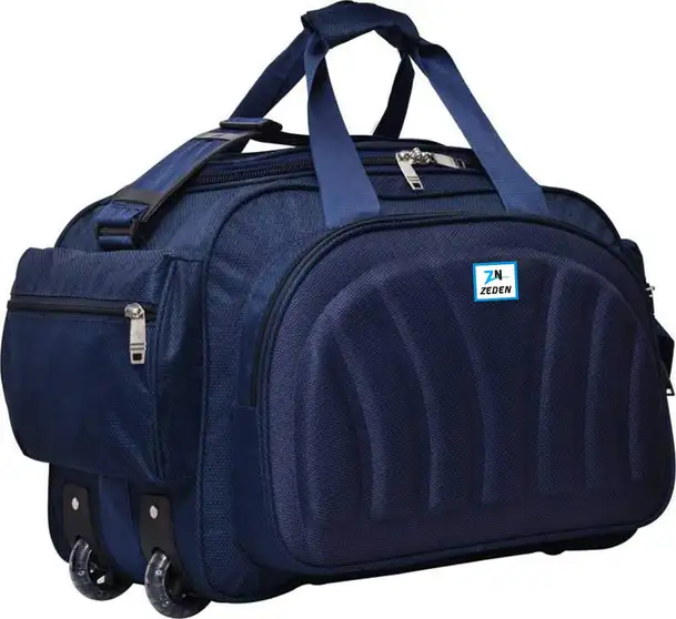 BLUE FLOWER Duffel With Wheels (Strolley)