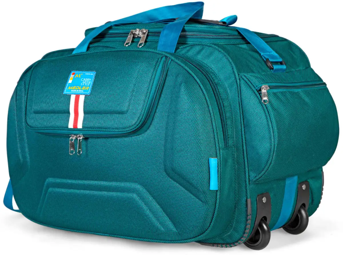  DERBEN-TURQ Polyester Cabin Size Luggage Duffle Strolley Bag