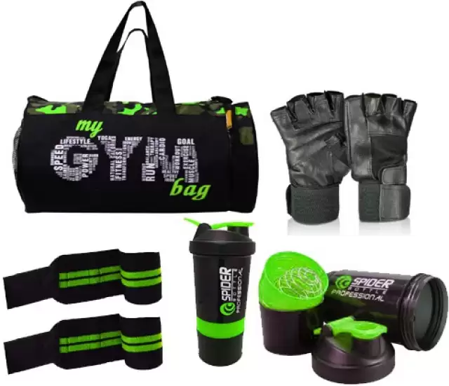 L'AVENIR FITNESS (CAMOUFLAGE PATTERN) GYM BAG + GYM Shaker + GLOVES (Kit Bag)