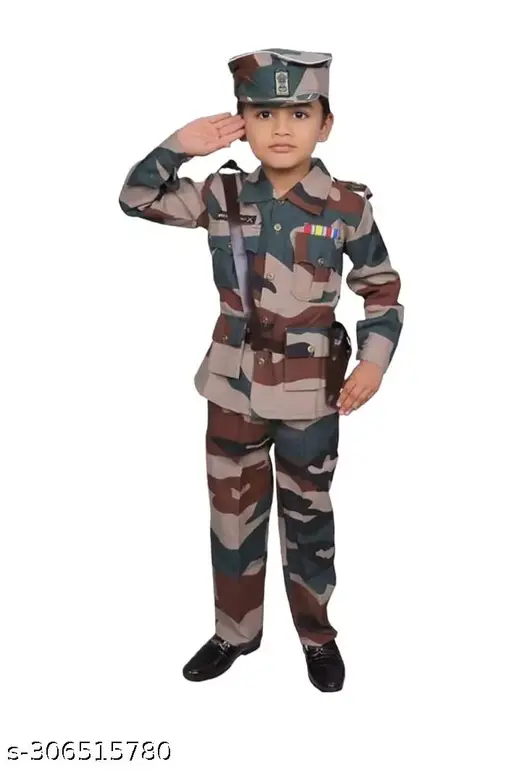 Army My India Dress And Gun,Army My India Dress Set,Army India Dress, Army Dress For Kids,