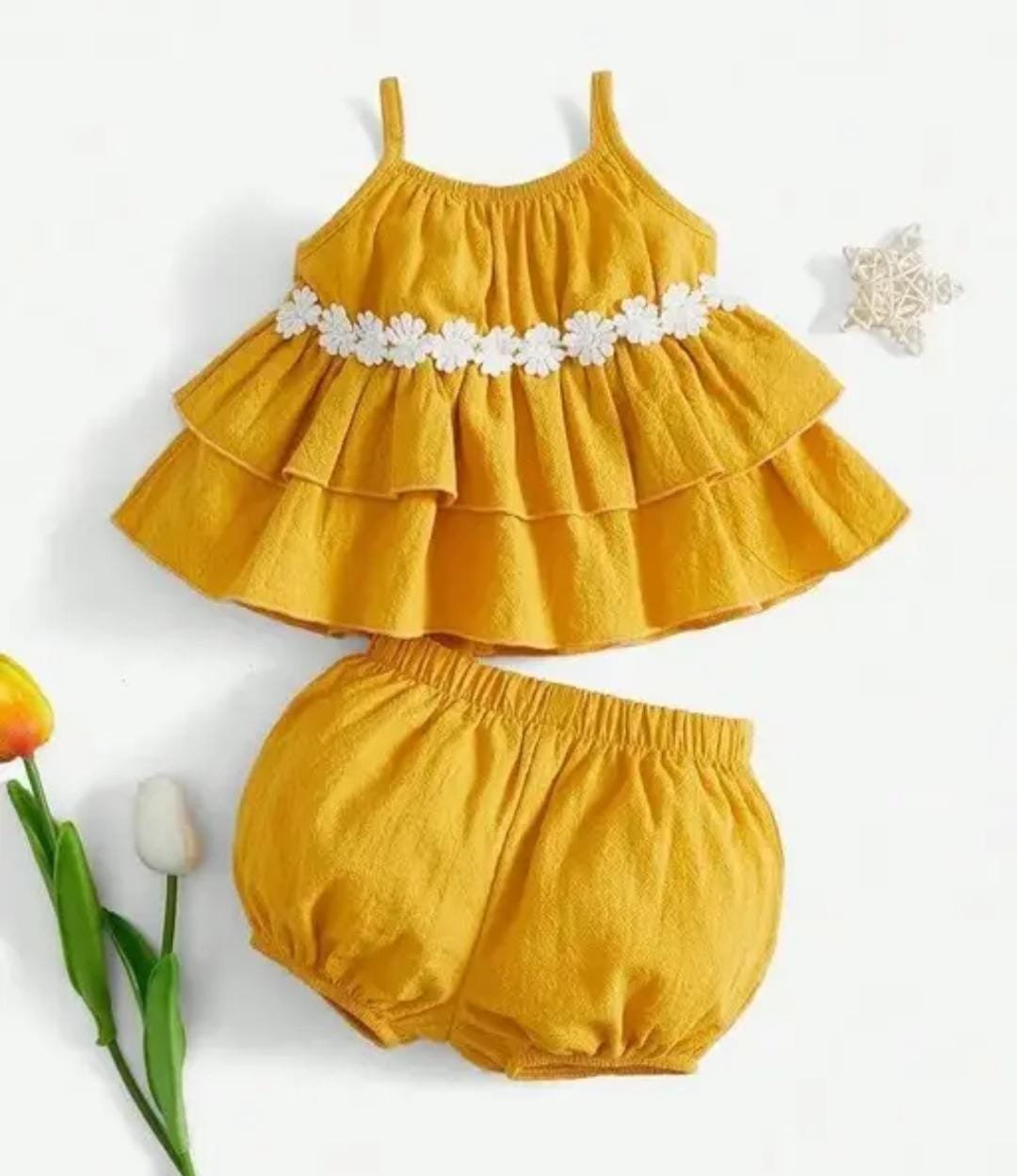 kids top and bottom sets girls Cotton Blend Clothes soft and Floral Pattern Perfect for your Baby Girls