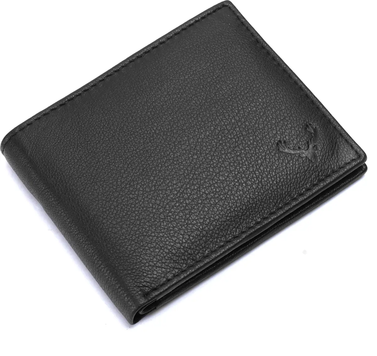 URBAN LEATHER Men Formal Black Genuine Leather Wallet 