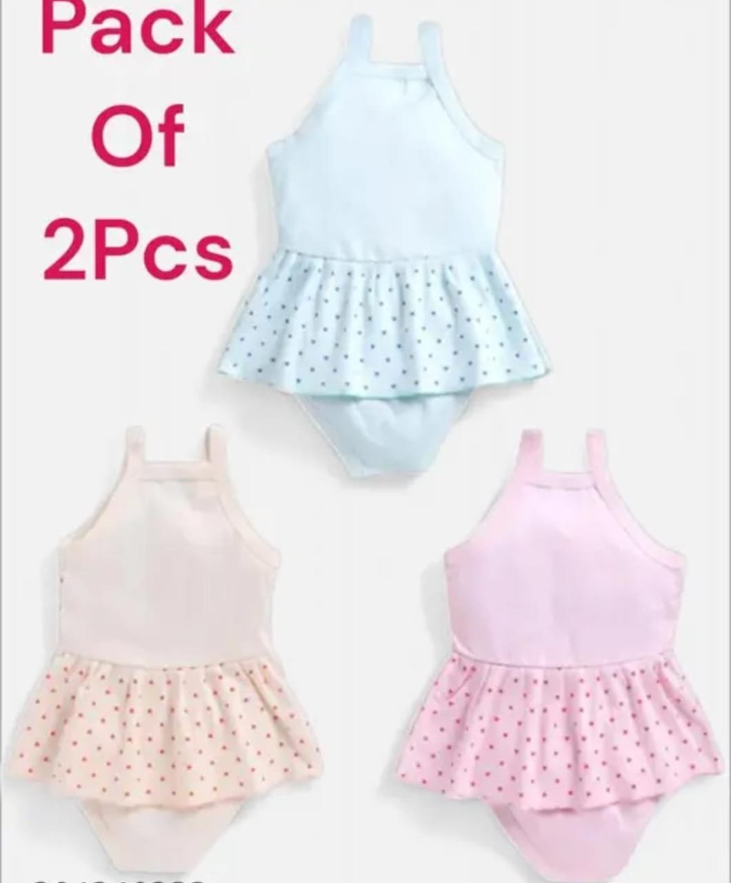  Sweet Dress.(PACK OF2).fancy trandy frock.Sweet fancy baby girls cotton frock. New born baby frock set.