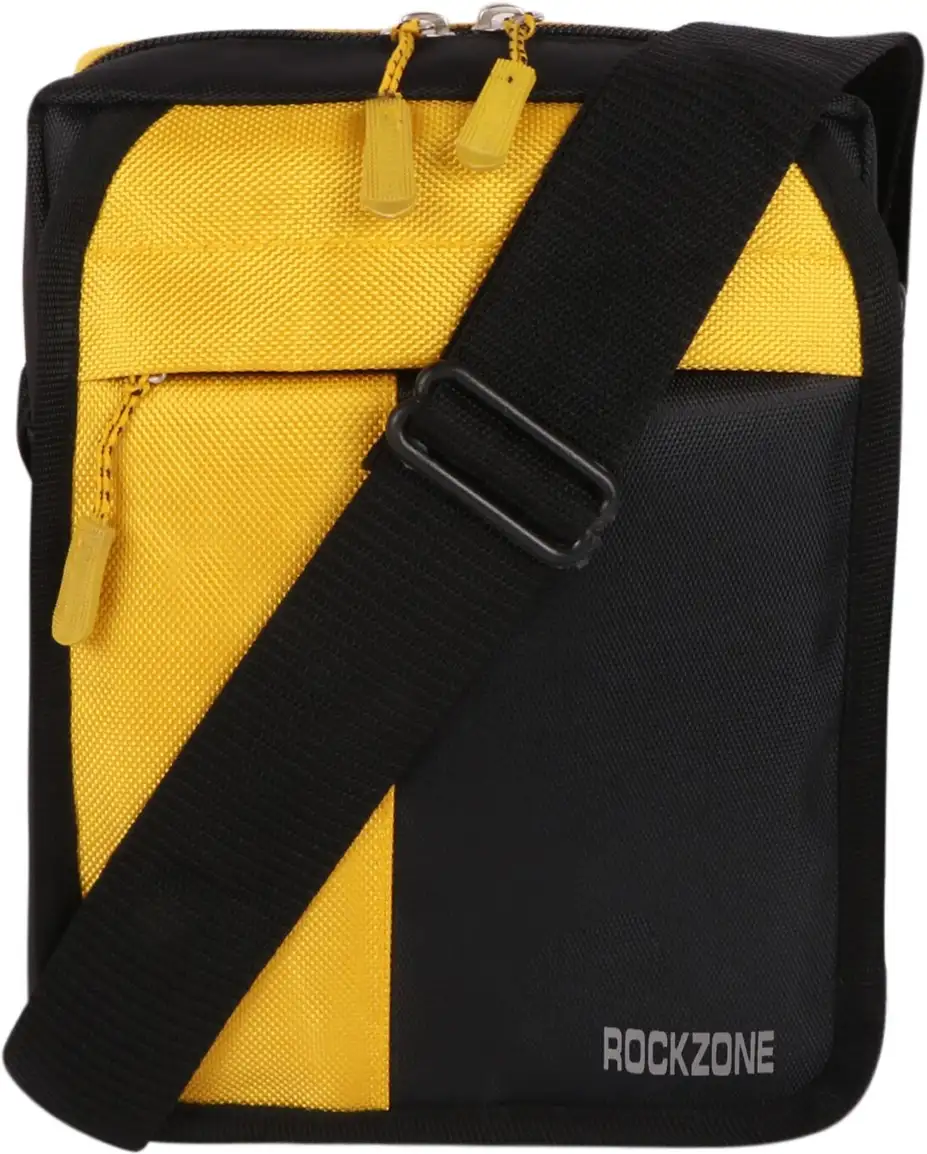 Black, Yellow Sling Bag