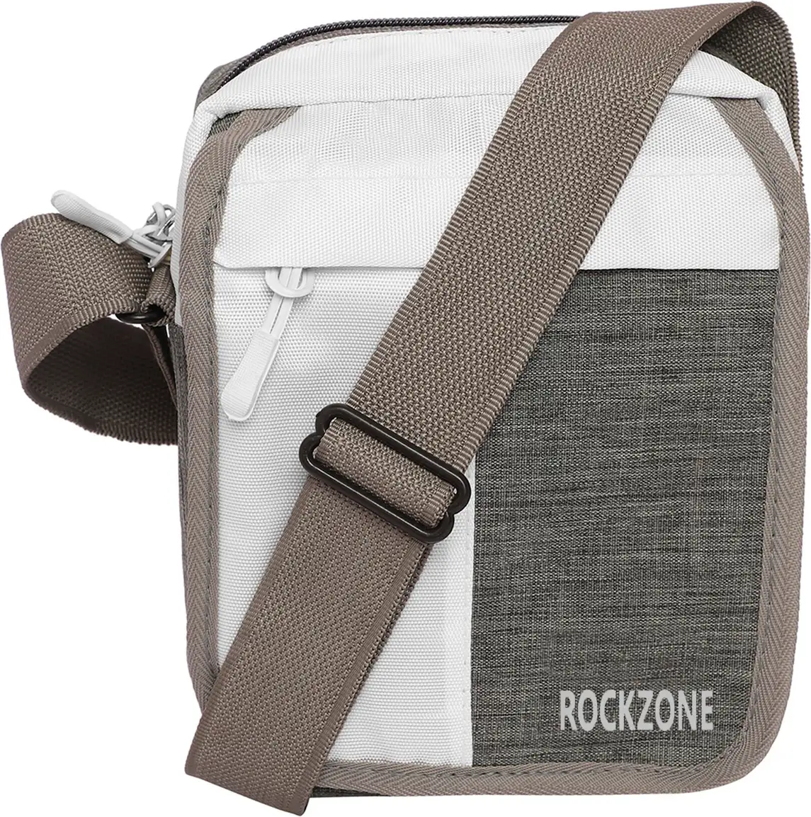 Grey, White Sling Bag