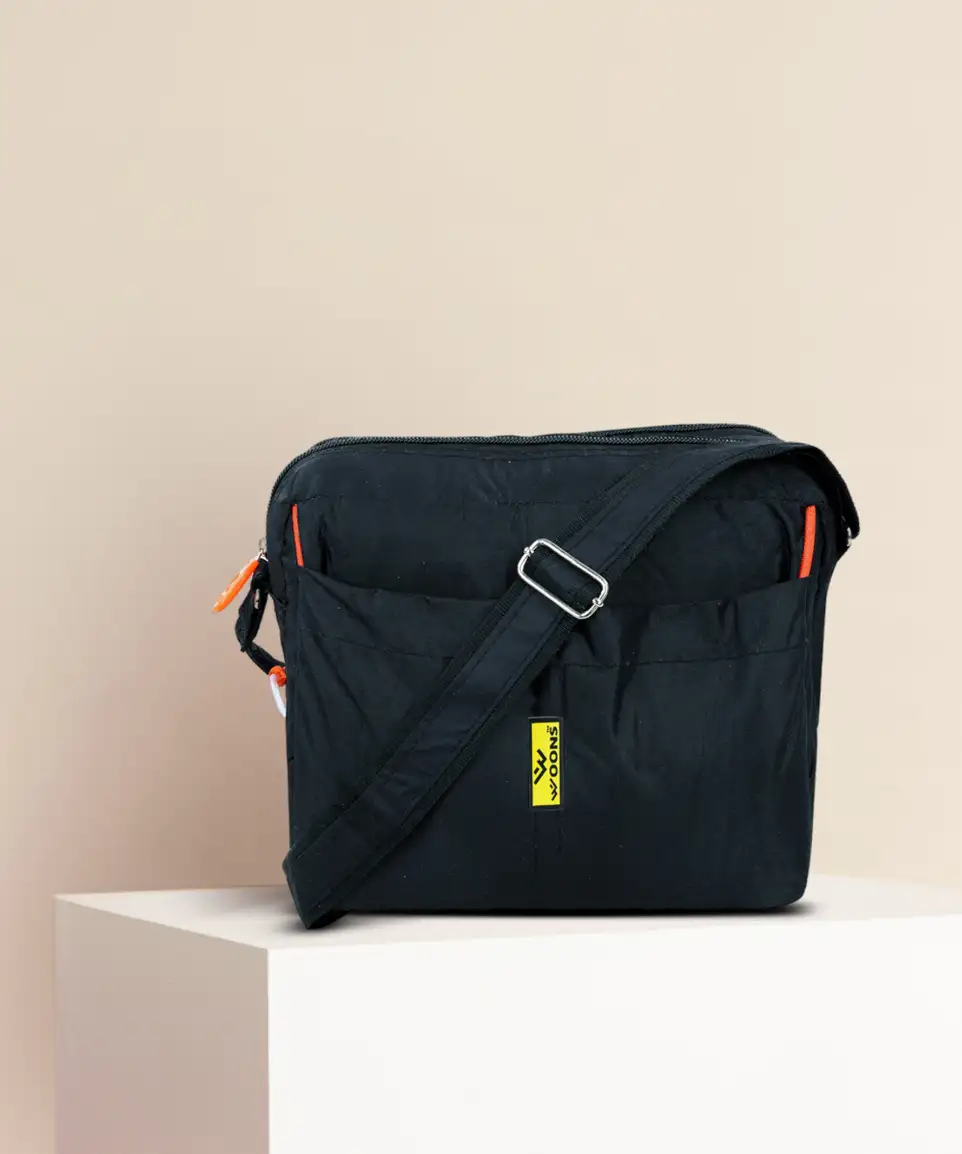 Woons Black Sling Bag