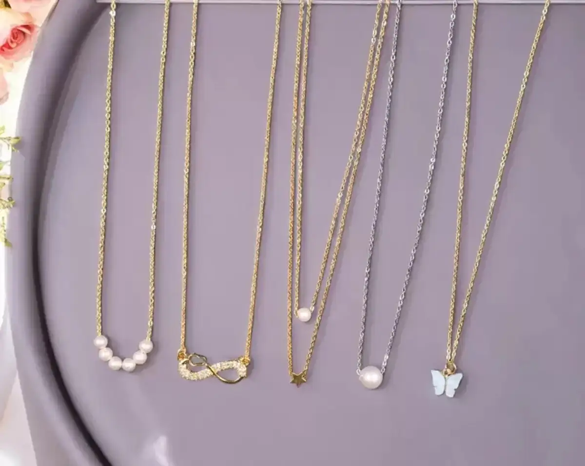 Diamond Gold-plated Plated Brass Necklace