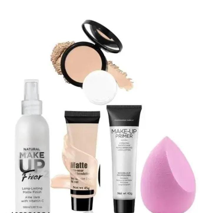 Fixer,Primer,Foundation,Puff,Compact Powder