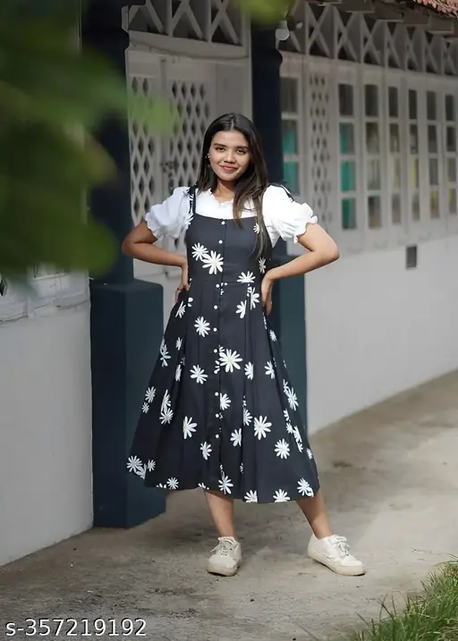 Designer Flower Printed Dress