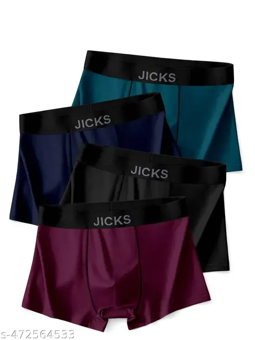 Jicks Men's Ultra-Comfort Nylon Underwear with Stretch & Anti-Bacterial Protection