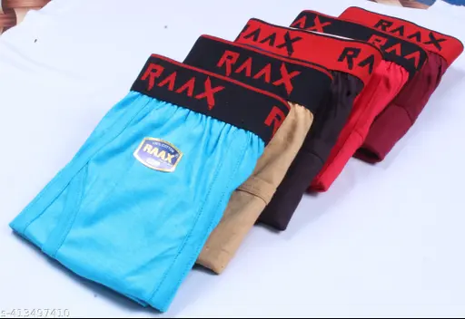 RaaX Men's Innerwear Trunks Pack Of 5 Combo Cotton Underwear