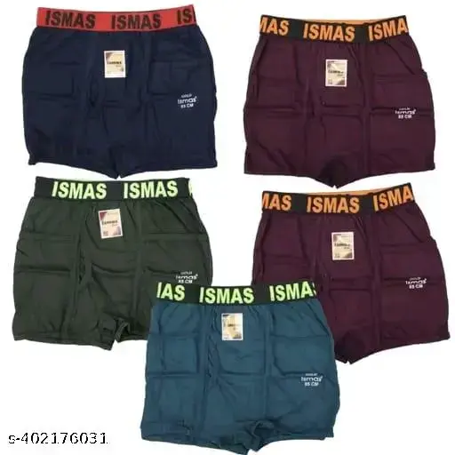 TRUNKS FOR MEN WITH TWO POCKETS(5 PACK).
