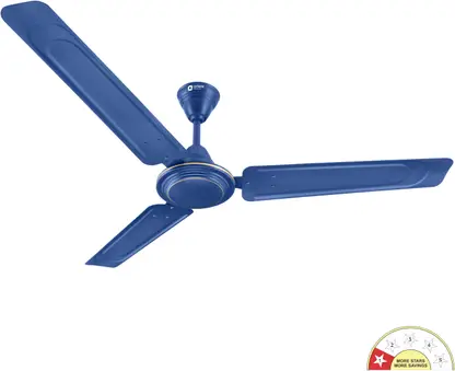 Orient Electric Ujala Air BEE Star Rated 1 Star 1200 mm 3 Blade Ceiling Fan  (Matt Blue | Pack of 1)