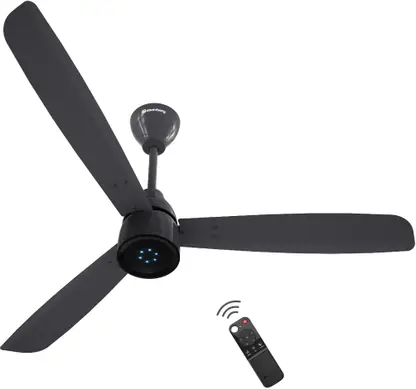 Atomberg Renesa Prime Remote 5 Star 1200 mm 3 Blade Ceiling Fan  (BLDC Motor with Remote | Pebble Grey | Pack of 1)