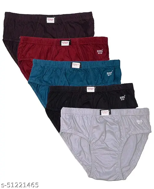 Esteem Mens Cotton Briefs (Pack of 5)