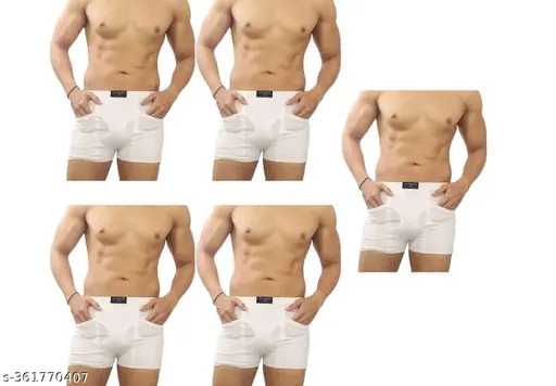 Cupatex Men's White (Pack Of 5) Premium Underwear Briefs