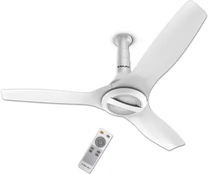 BAJAJ Arioso Luxe 5 Star 1200 mm 3 Blade Ceiling Fan  (All White | Pack of 1)