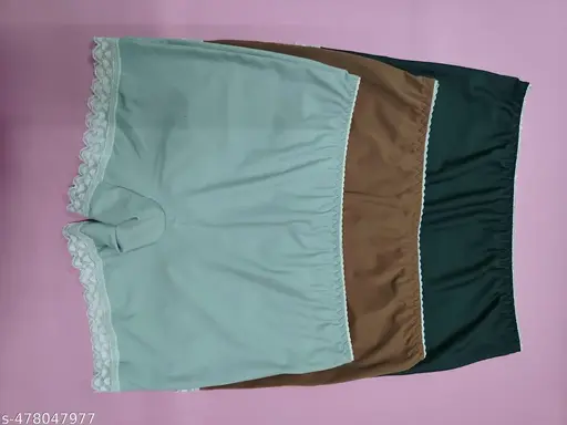 3 combo Seamless less border women boy short panty pack of 3