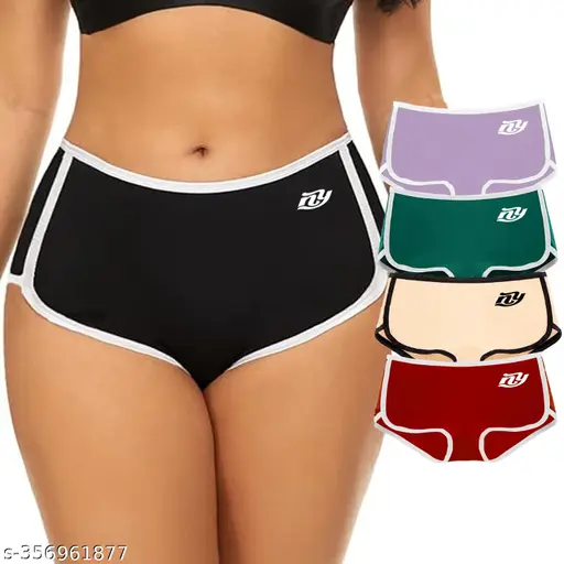 Nicsy Women Girls Boyshorts Underwear Comfortable breathable Cotton Hipster Panties Stretch Boxer Brief