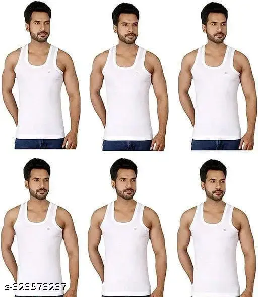 Men's Super Combed Cotton Vest Pack of 5