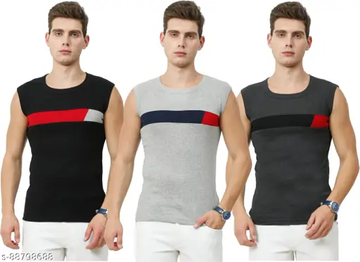 Modern Men's Premium Cotton Gym Vest (S M L XL XXL)(5 Colors Available)