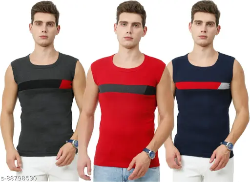 Modern Men's Premium Cotton Gym Vest (S M L XL XXL)(5 Colors Available)