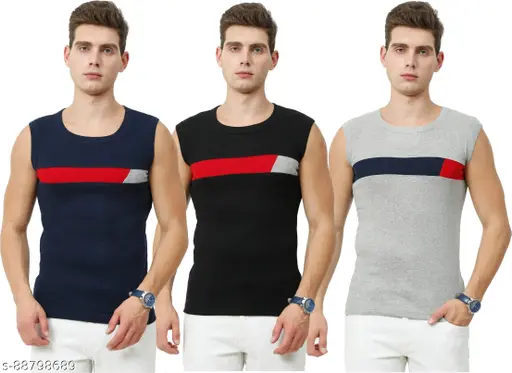 Modern Men's Premium Cotton Gym Vest (S M L XL XXL)(5 Colors Available)