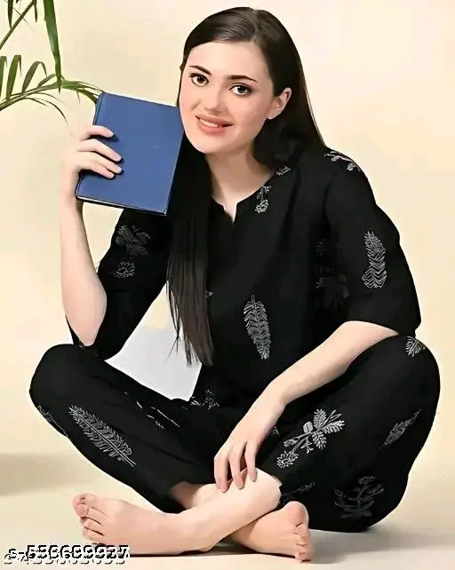 Designer printed Night suit