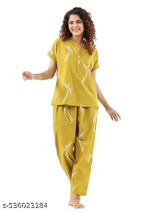 Black Teetar Womens Night Suit