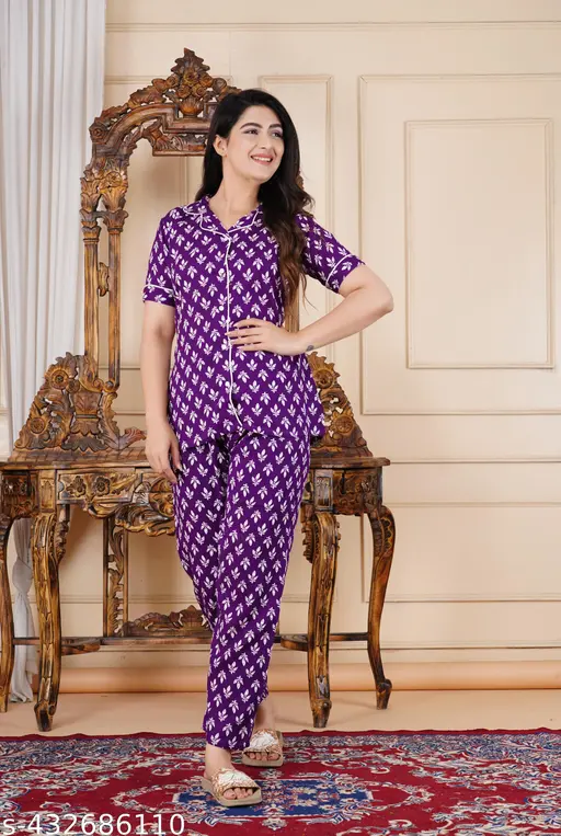 Nayra Trendy Comfortable Night Suit For Girls And Women's ( 5Star*)