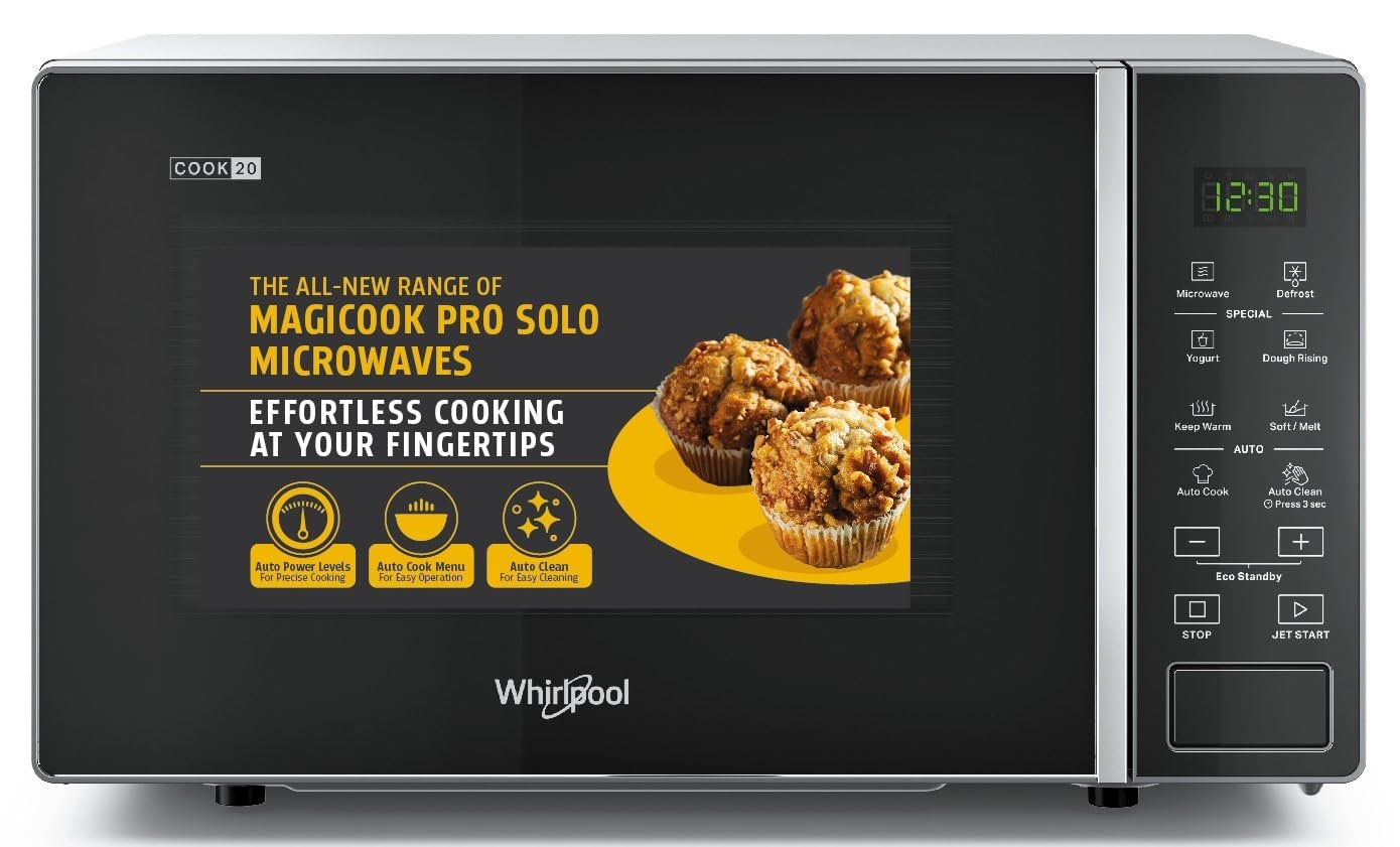 Whirlpool 20 L Solo Microwave Oven (MAGICOOK PRO 20SE BLACK)