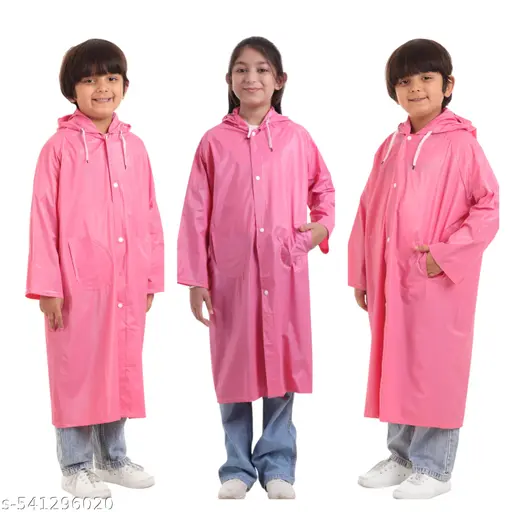 100% waterproof Comfortable Unisex Rain Wear/Rain Coat for Kids (Boys &Girls).
