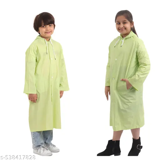 100% waterproof Unisex Rain Wear/Rain Coat for Kids (Boys &Girls).