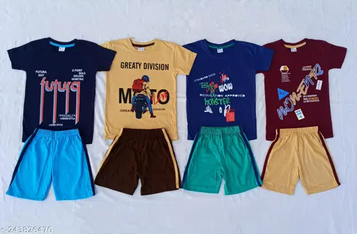 Boys T-shirt with Shorts Set dress