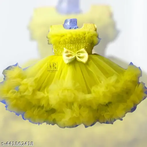 Baby Girls Net Frock (Y) | 7 Colours