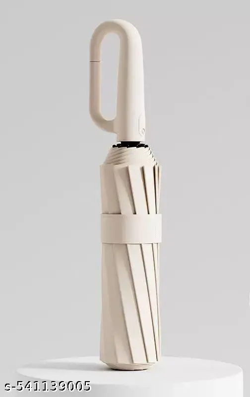 Compact Travel Umbrella With Reflective Strip Carabiner Handle Windproof & UV Protection Anti-Slip Handle Lightweight 95% UV Block for Men, Women & Kids Ideal for Rain & Sun Coverage