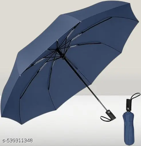 Umbrella for Men and Woman - Automatic Large Size Foldable Umbrella with Travel Cover for Man and women - 3 fold Windproof umbrella