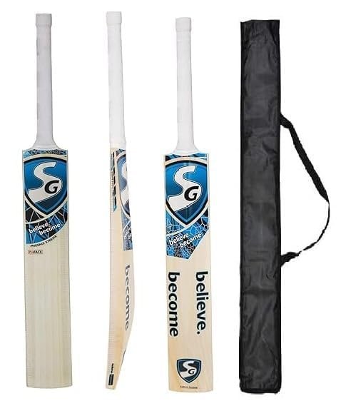 Super Grade Popular Willow Cricket Bat Full Size Short Hand Size 33.5 Inch Play with Teniss Ball, Plastic Ball, Rubber Ball Premium Power & Performance with Bat Cover (S_G Black)