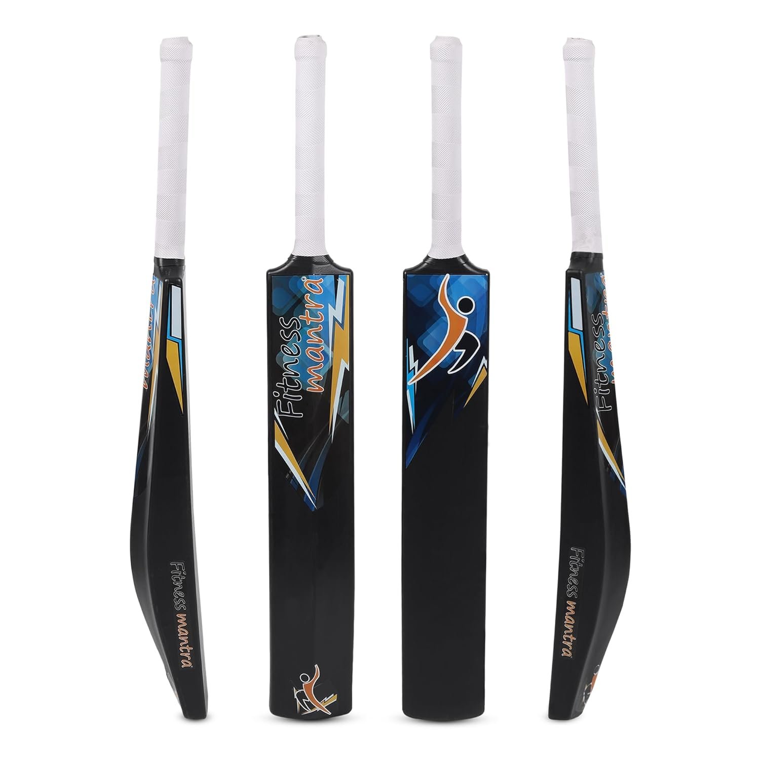 Fitness Mantra® Heavy Plastic Tennis Cricket Bat for Men, Women & Children | Lightweight| Full Size| 34" X 4.5"| Hard Plastic Bat| 1 Piece|