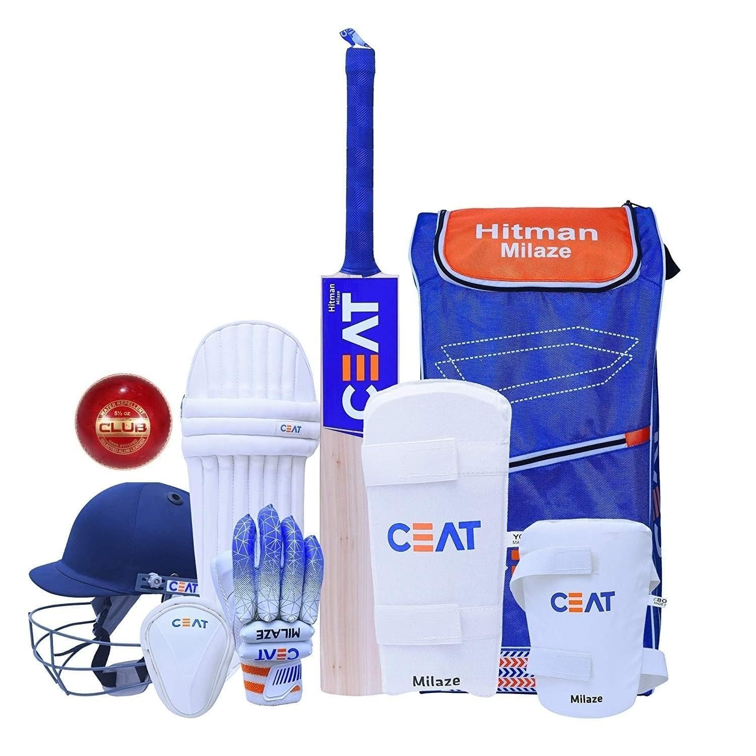 MRT SPORTS Hitman Rohit Sharma New Edition Complete Cricket Kit, Size 6 (Ideal for 15-21 Years) for Teenager