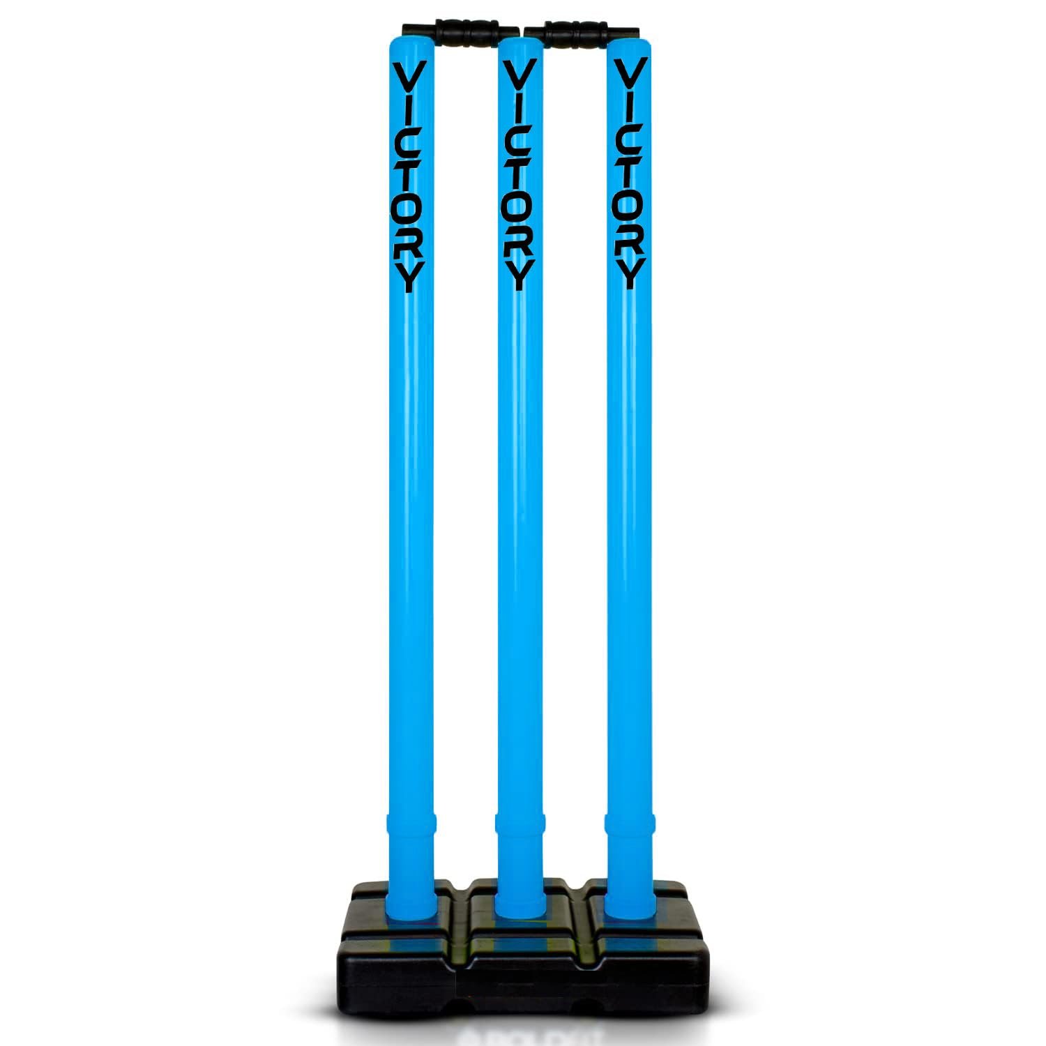 Victory Heavy Plastic Cricket Stumps Set (Blue)