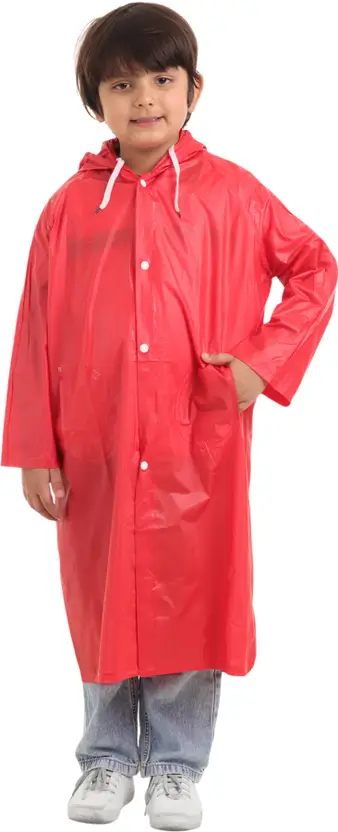 Solid Boys & Girls Raincoat