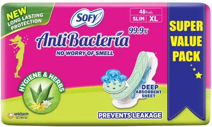 SOFY Anti Bacteria Extra Large XL 290mm - 48 Pcs Sanitary Pad