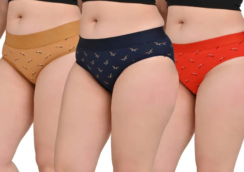 swenson  Pack of 3 Women Hipster Multicolor Panty