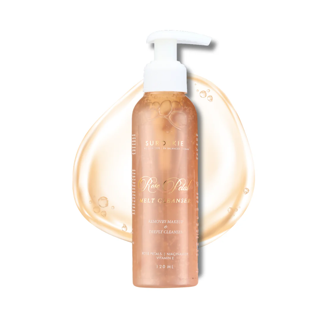 Suroskie Rose Petals Melt Cleanser - 2 In 1 Hydrating cleanser