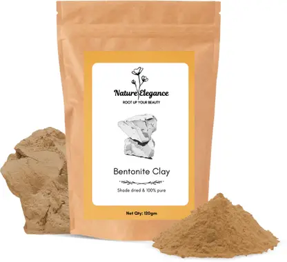 Nature Elegance Bentonite Clay Powder 120g | for Healthy, Glowing, Oil Controlled Skin And Hair  (120 g)